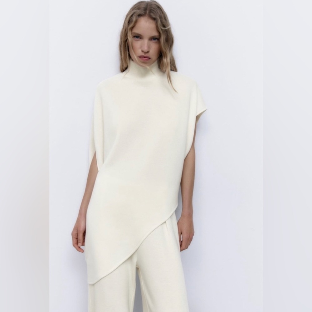 Zara Euro Soft Asymmetrical Top
